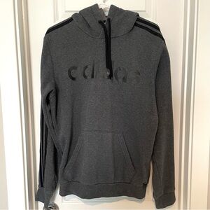 Adidas Men Size Small Hoodie Black Gray
